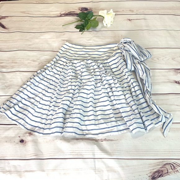 Zara Striped button waist pleated midi skirt - Picture 7 of 7